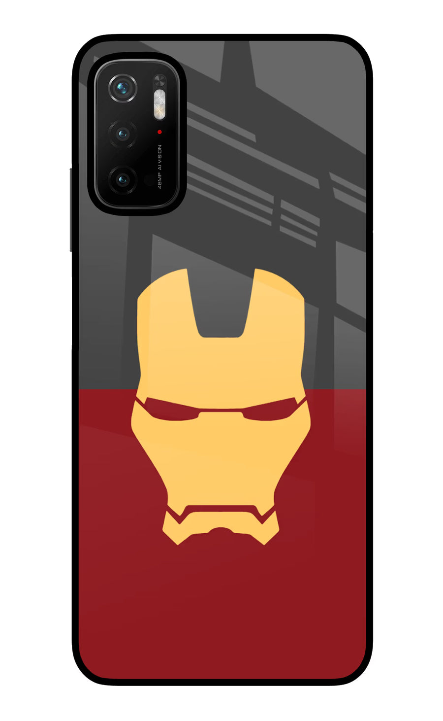 Ironman Poco M3 Pro 5G Back Cover, Glass case