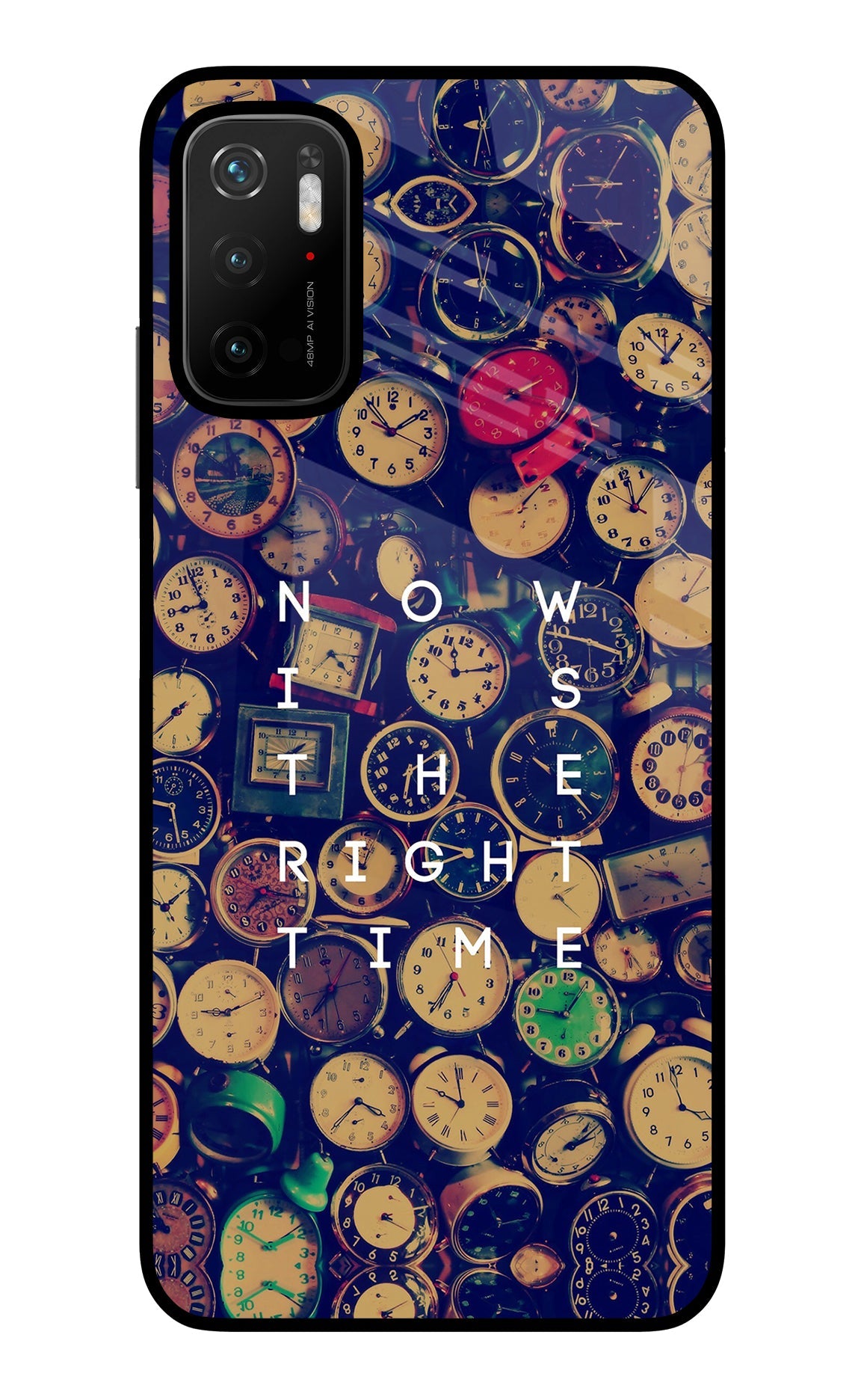 Now is the Right Time Quote Poco M3 Pro 5G Back Cover