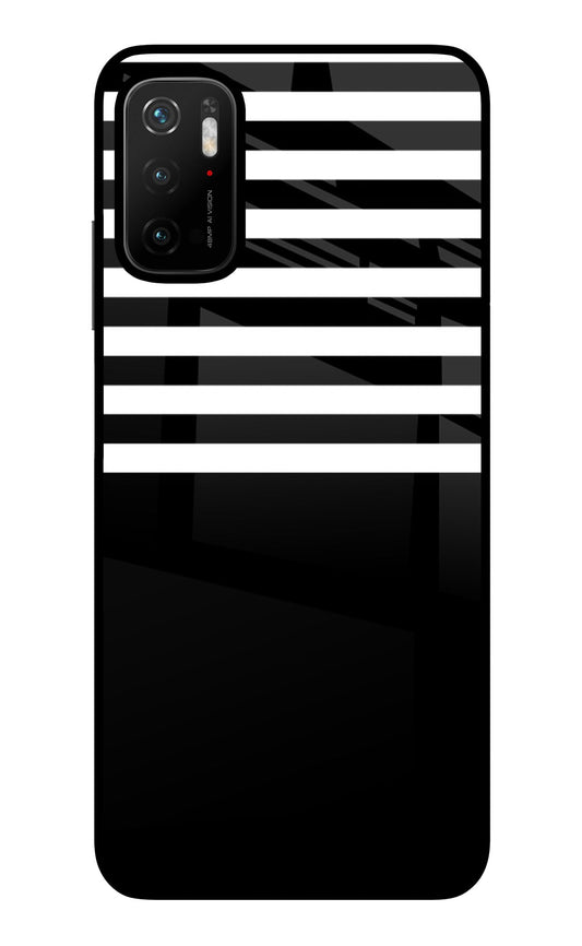 Black and White Print Poco M3 Pro 5G Glass Case