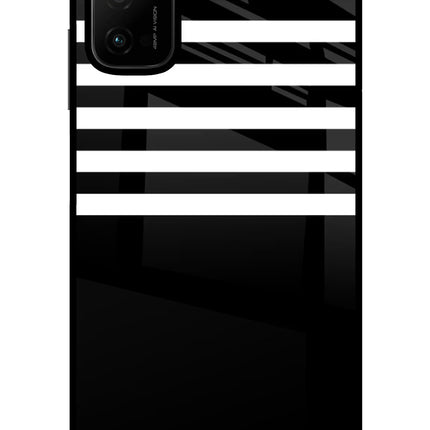 Black and White Print Poco M3 Pro 5G Glass Case