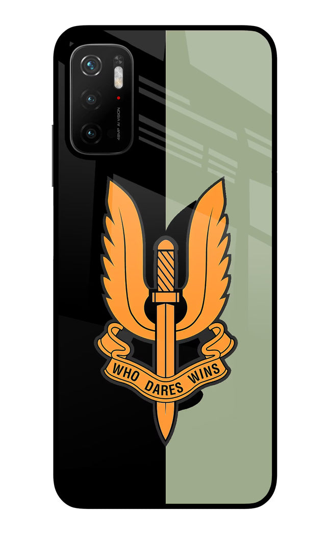 Balidan Logo Poco M3 Pro 5G Glass Case Back Cover by Casekaro