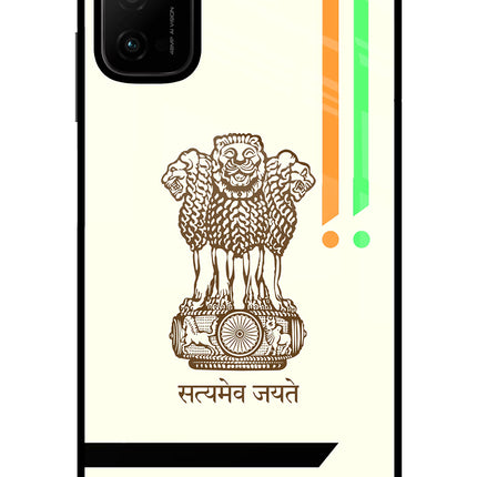 Satyamev Jayate Brown Logo Poco M3 Pro 5G Glass Case