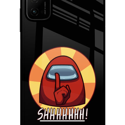 Among Us Shhh! Poco M3 Pro 5G Glass Case