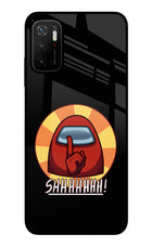 Among Us Shhh! Poco M3 Pro 5G Glass Case