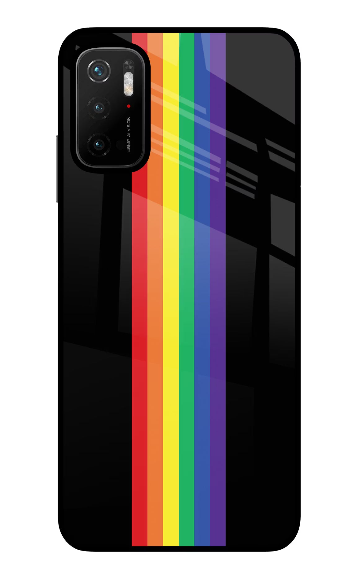 Pride Poco M3 Pro 5G Glass Case Back Cover by Casekaro