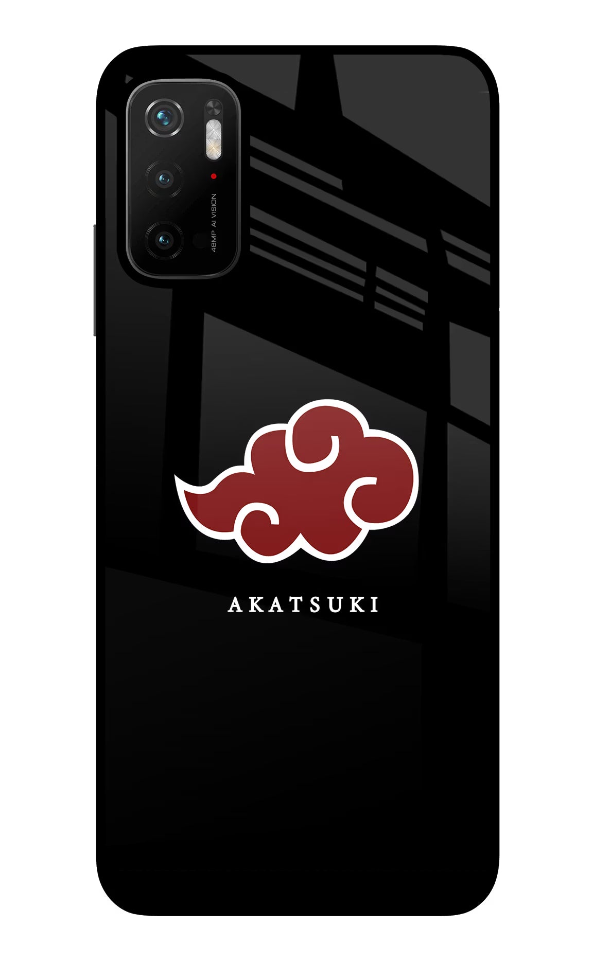 Akatsuki Poco M3 Pro 5G Glass Case Back Cover by Casekaro