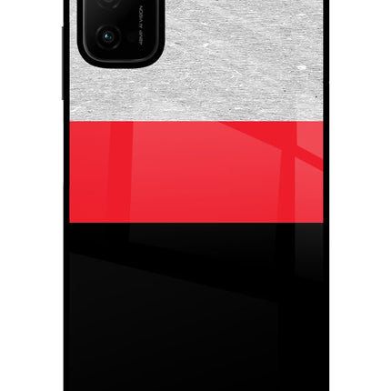 Tri Color Pattern Poco M3 Pro 5G Glass Case
