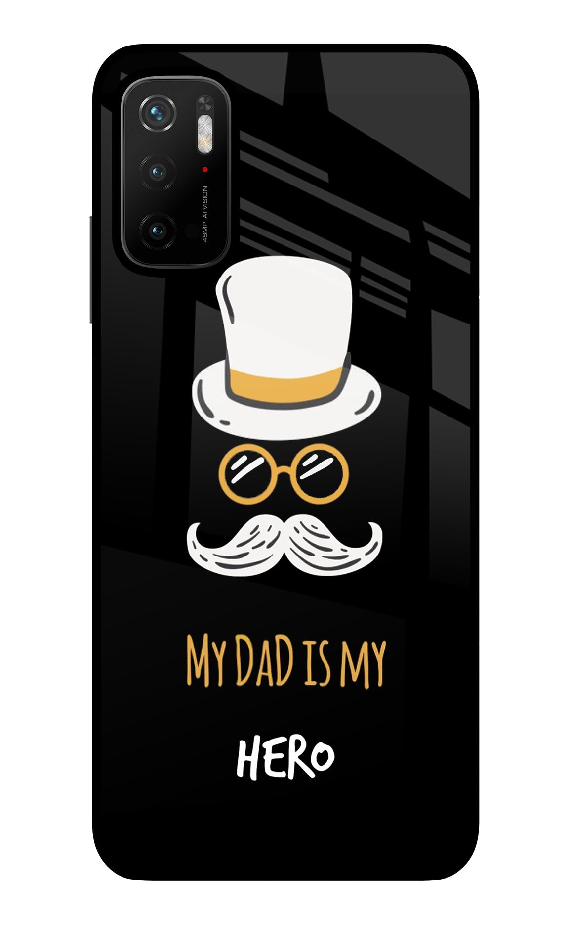 My Dad Is My Hero Poco M3 Pro 5G Glass Case