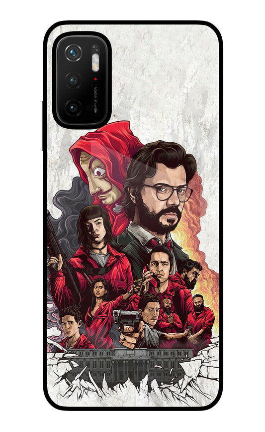 Money Heist Artwork Poco M3 Pro 5G Glass Case