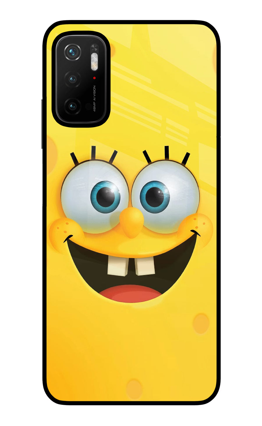 Sponge 1 Poco M3 Pro 5G Back Cover, Glass case