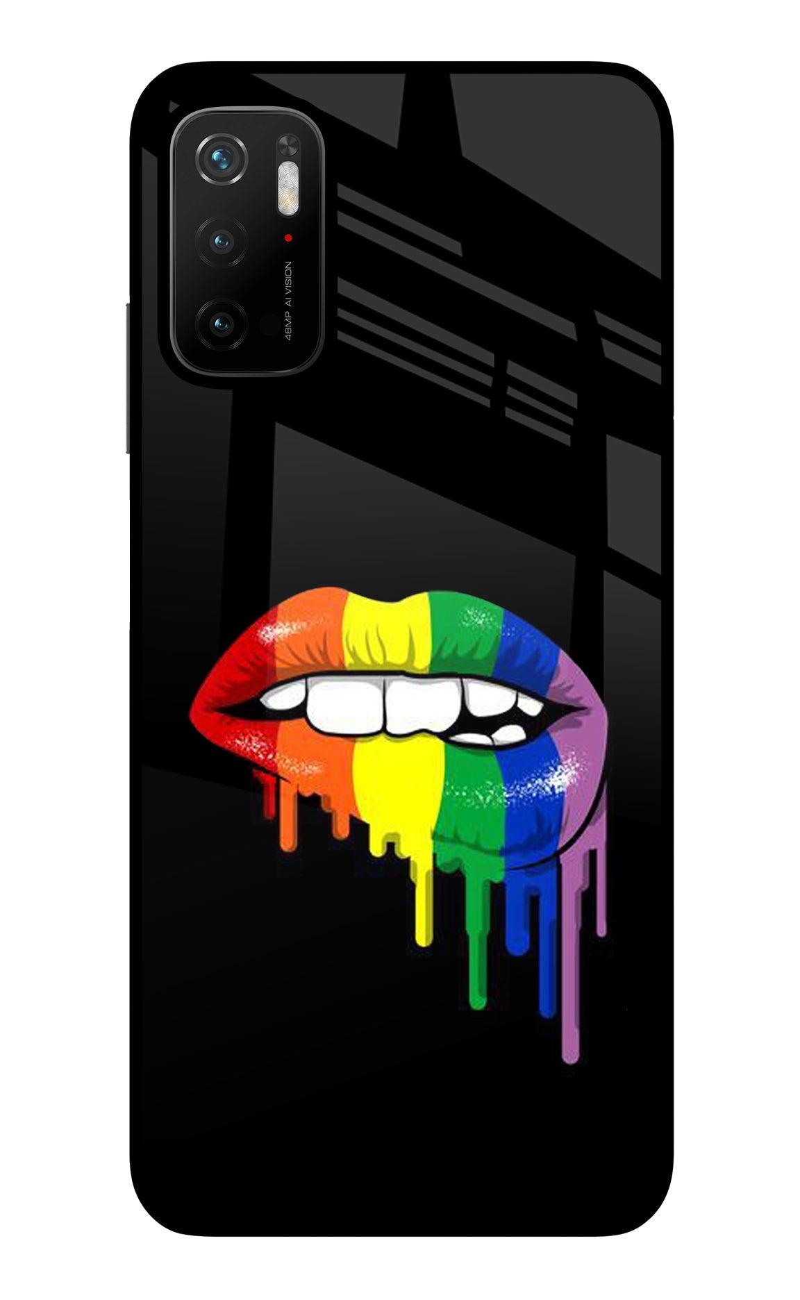 Lips Biting Poco M3 Pro 5G Glass Case