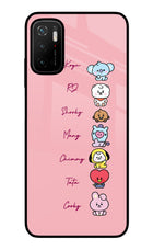 BTS names Poco M3 Pro 5G Glass Case