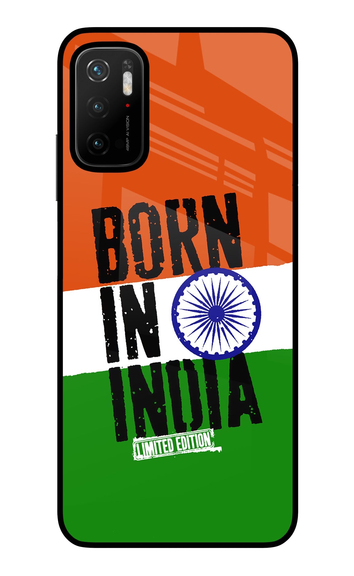 Born in India Poco M3 Pro 5G Glass Case