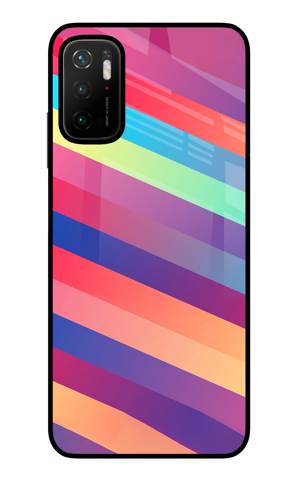 Stripes color Poco M3 Pro 5G Back Cover