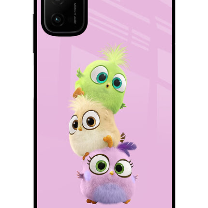 Cute Little Birds Poco M3 Pro 5G Glass Case