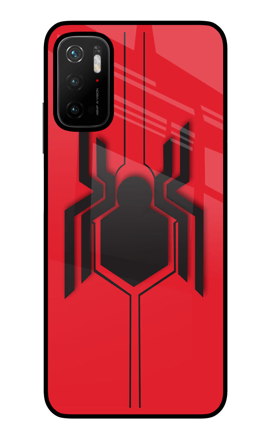 Spider Poco M3 Pro 5G Back Cover, Glass case