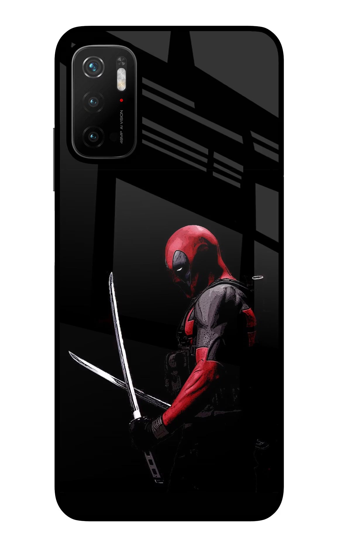Deadpool Poco M3 Pro 5G Glass Case Back Cover by Casekaro