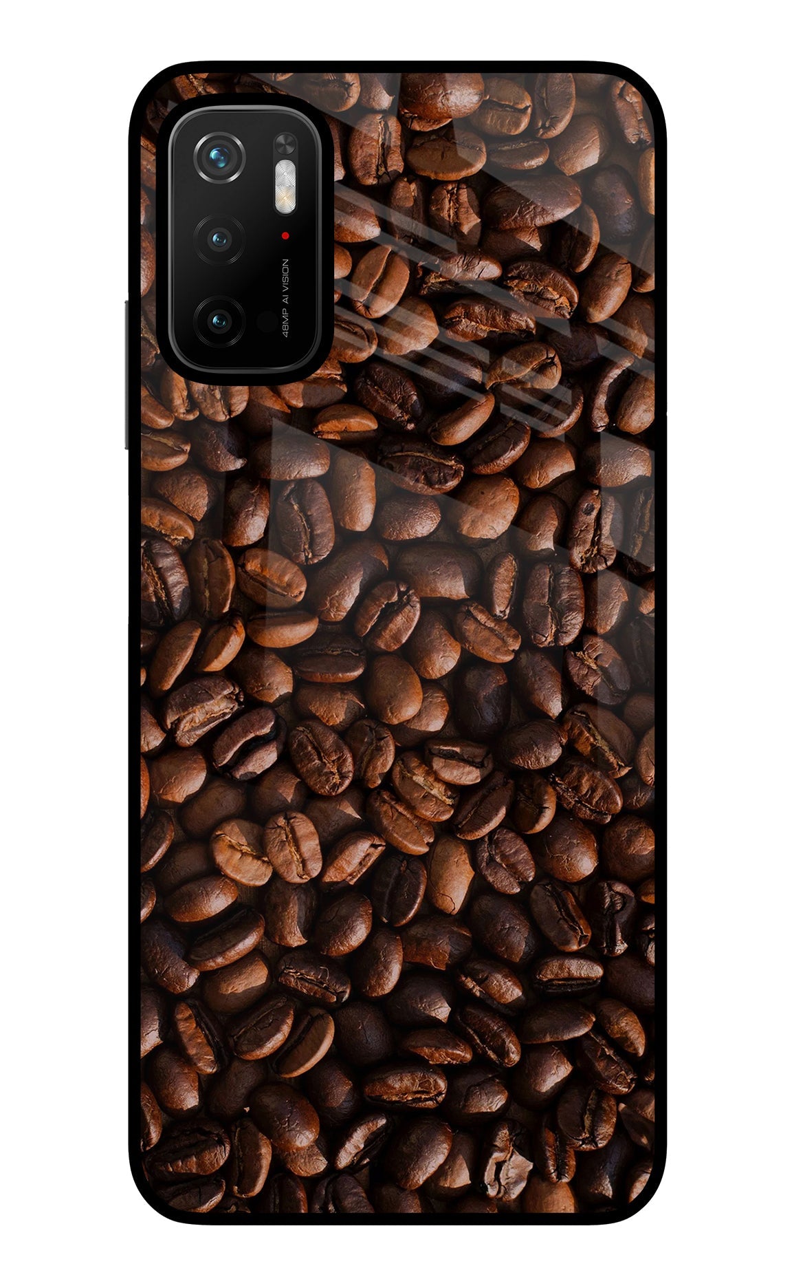 Coffee Beans Poco M3 Pro 5G Glass Case