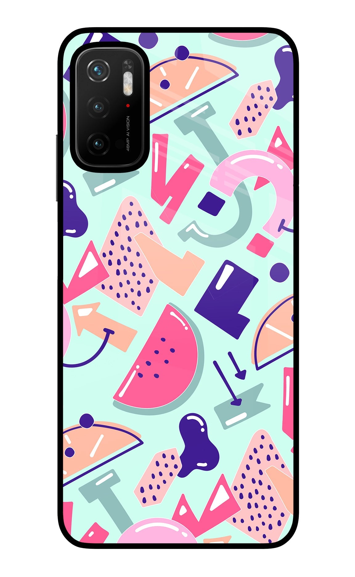 Doodle Pattern Poco M3 Pro 5G Back Cover