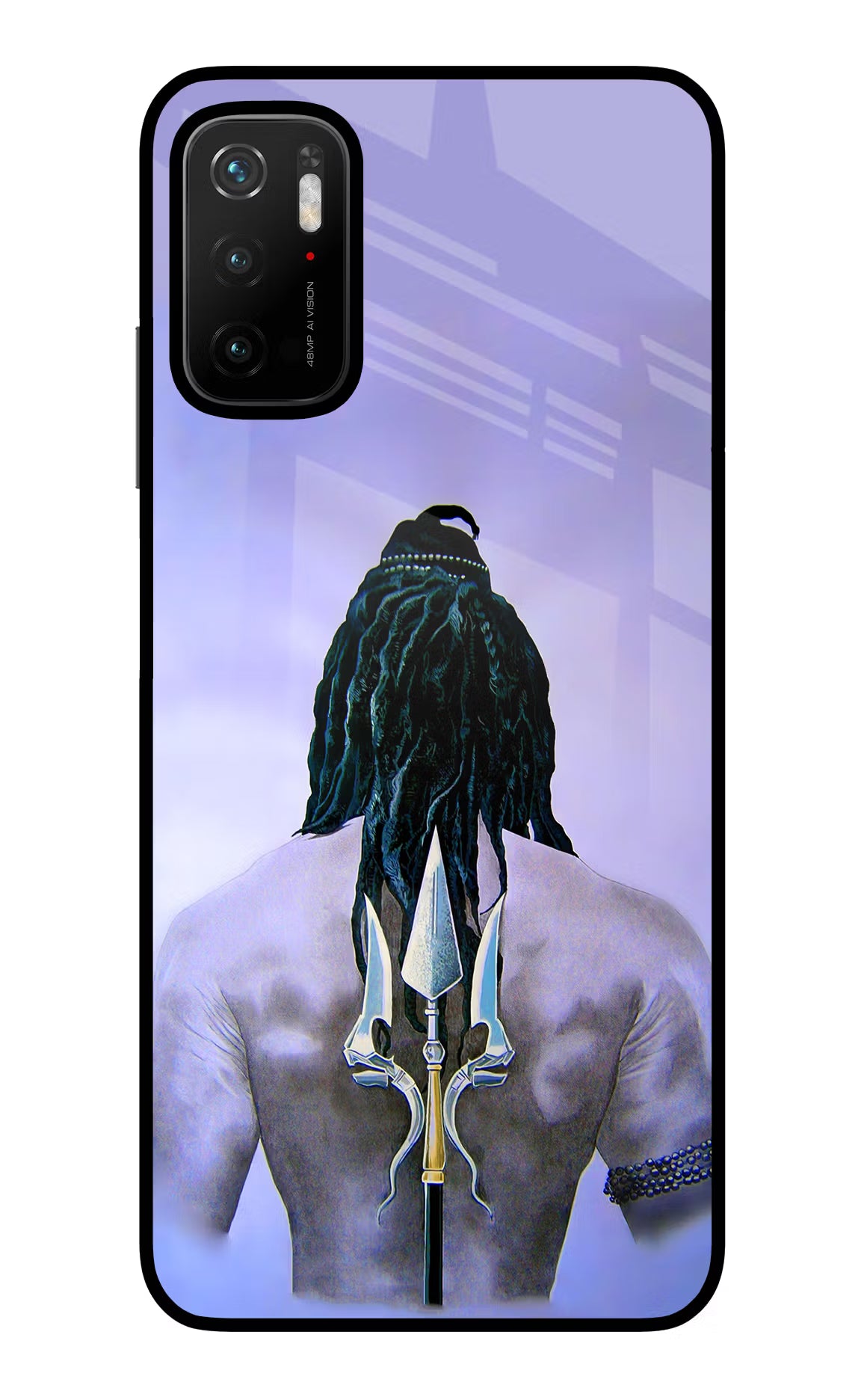 Shiva Poco M3 Pro 5G Glass Case Back Cover by Casekaro