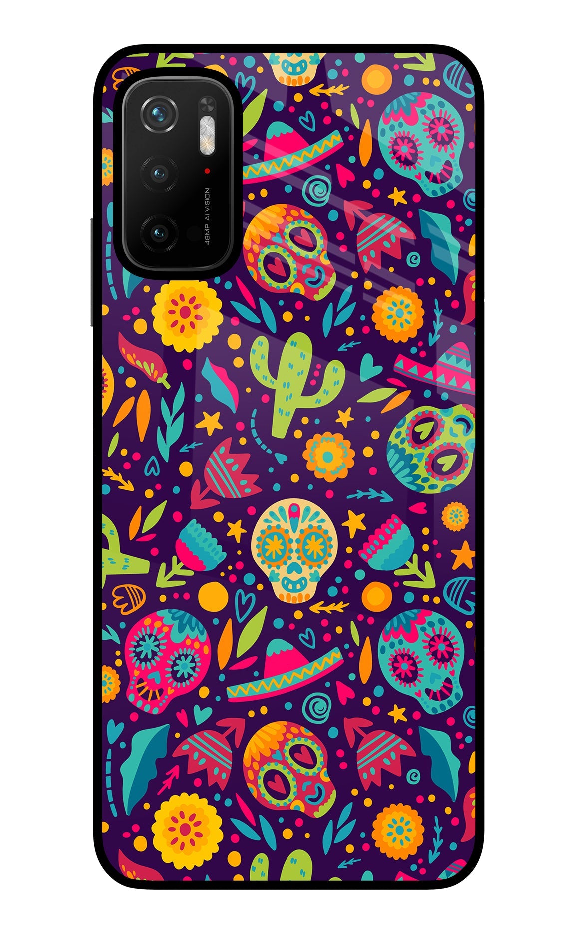 Mexican Design Poco M3 Pro 5G Glass Case