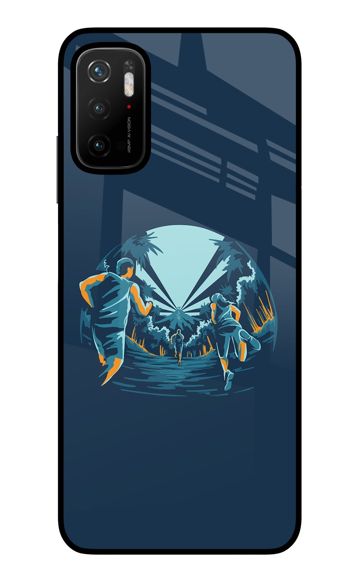 Team Run Poco M3 Pro 5G Glass Case