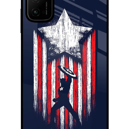Captain America Marvel Art Poco M3 Pro 5G Glass Case
