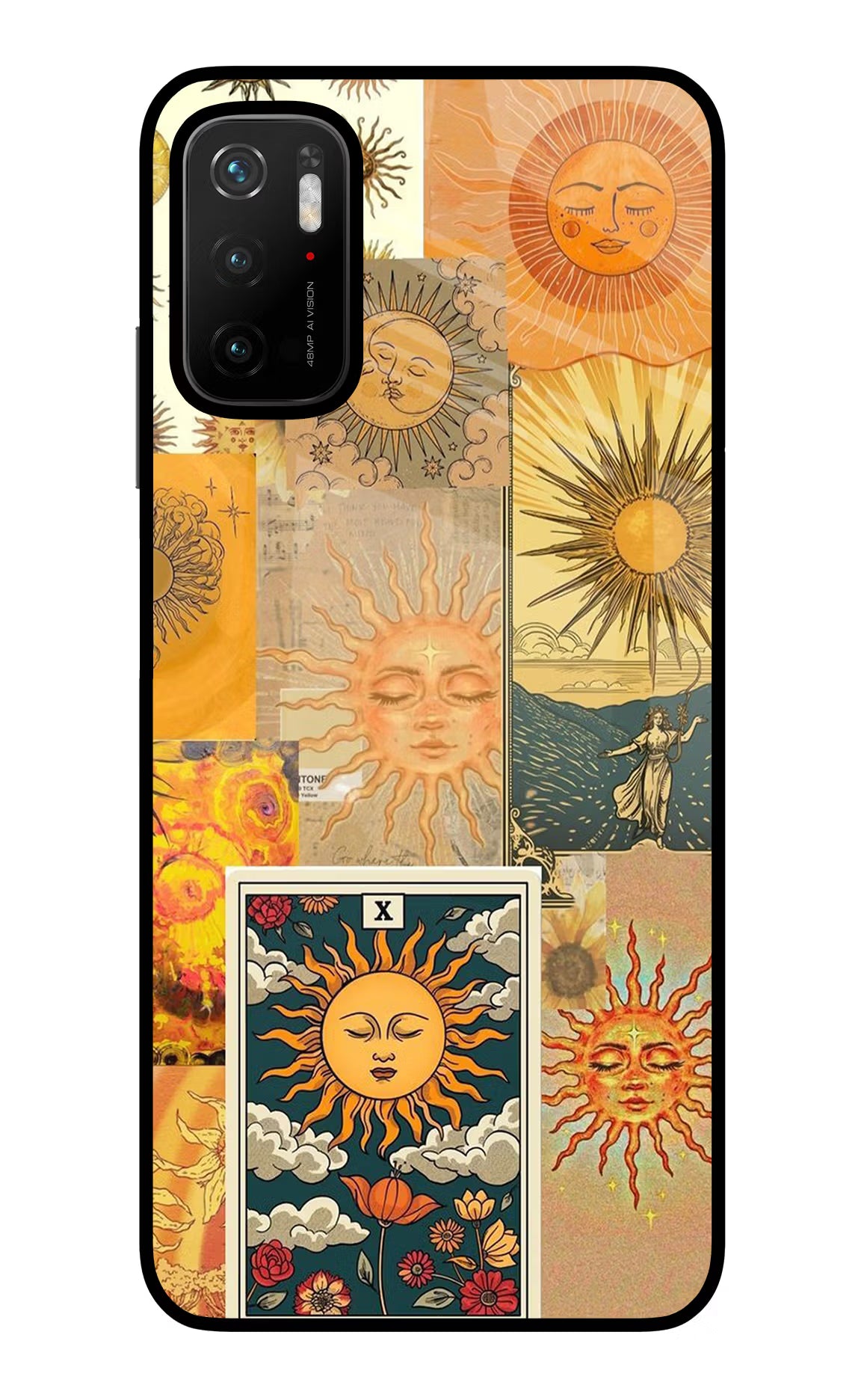 Sun Poco M3 Pro 5G Glass Case Back Cover by Casekaro