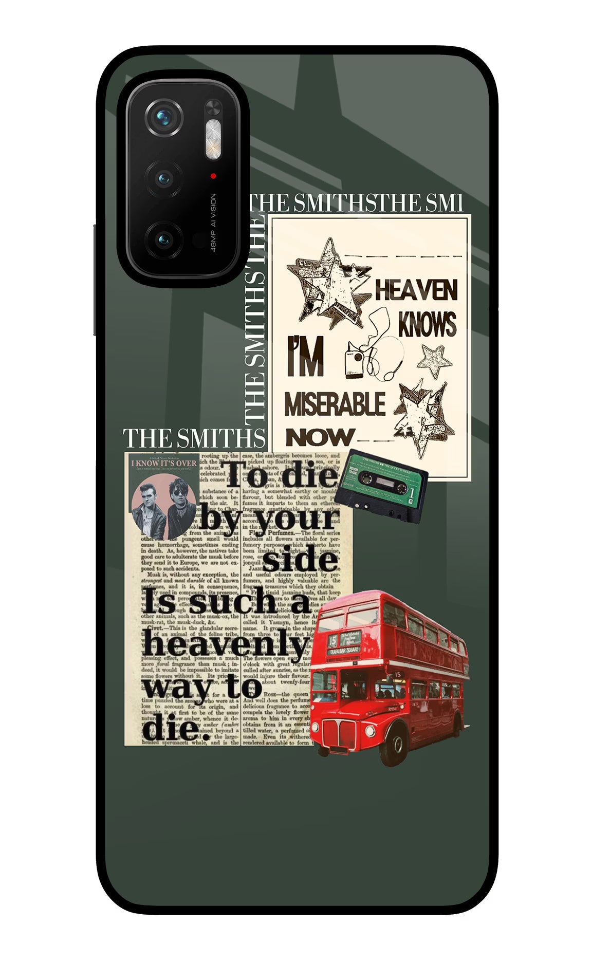 The Smiths Poco M3 Pro 5G Glass Case Back Cover by Casekaro