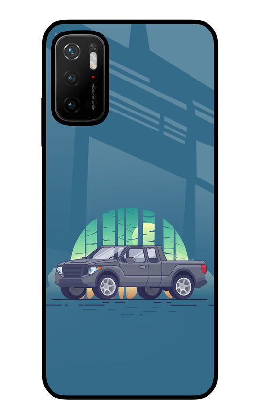 Retro Garage Vibe Poco M3 Pro 5G Glass Case