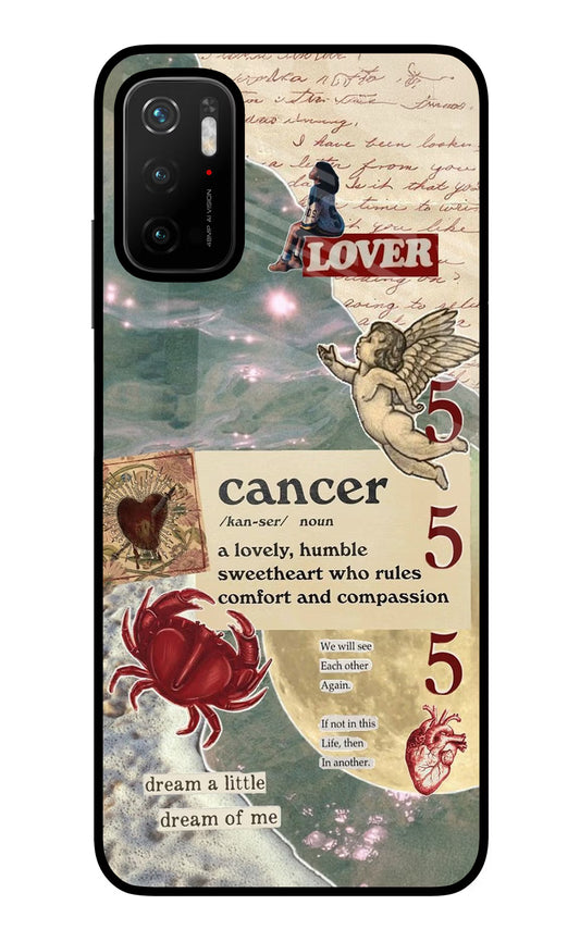 Cancer Zodiac Poco M3 Pro 5G Glass Case