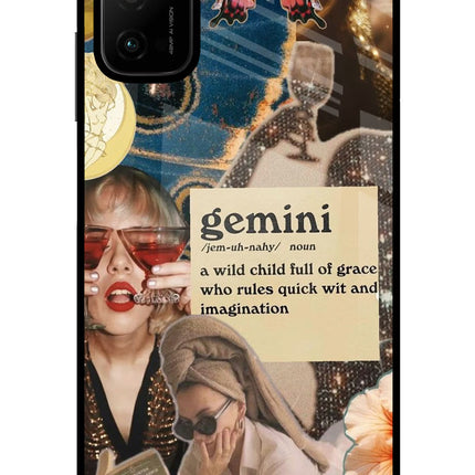 Gemini Zodiac Poco M3 Pro 5G Glass Case