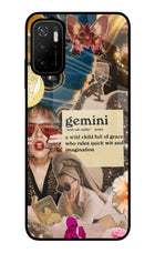 Gemini Zodiac Poco M3 Pro 5G Glass Case