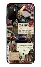 Taurus Zodiac Poco M3 Pro 5G Glass Case