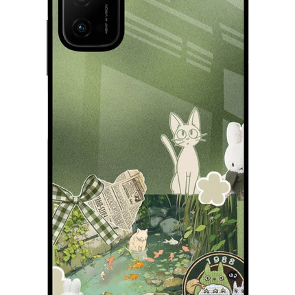 Aesthetic anime Poco M3 Pro 5G Glass Case