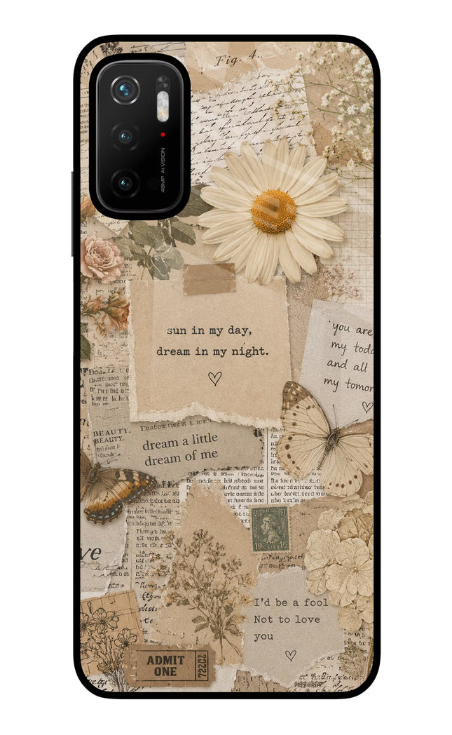 Vintage case Poco M3 Pro 5G Glass Case