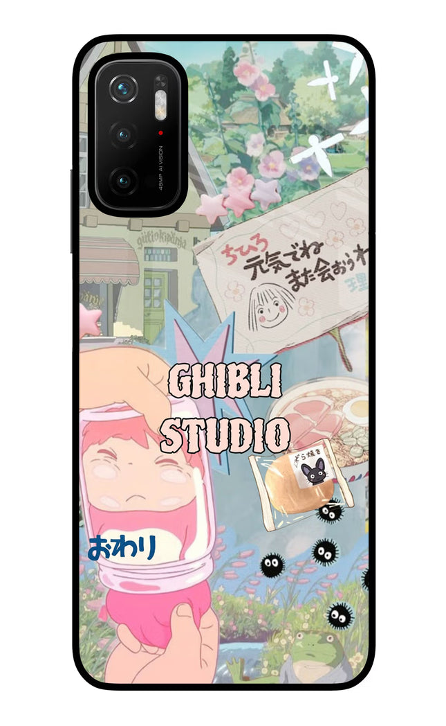 Studio Ghibli Poco M3 Pro 5G Glass Case