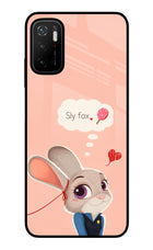 Judy Charm Poco M3 Pro 5G Glass Case Back Cover by Casekaro