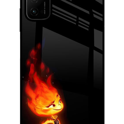 Ember Flame Poco M3 Pro 5G Glass Case