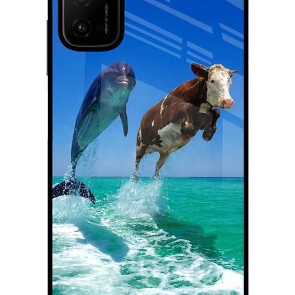 Dolphin vs Cow Poco M3 Pro 5G Glass Case