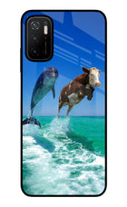 Dolphin vs Cow Poco M3 Pro 5G Glass Case
