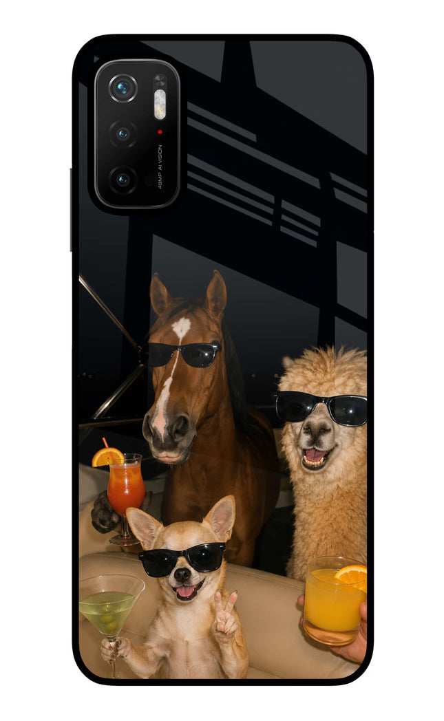 Party Squad Poco M3 Pro 5G Glass Case