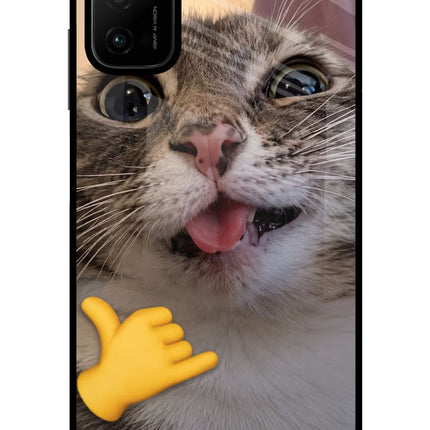 Silly Cat Call Poco M3 Pro 5G Glass Case