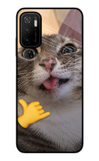 Silly Cat Call Poco M3 Pro 5G Glass Case