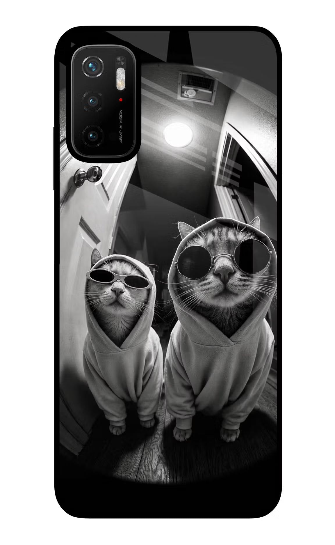 Hood Cats Poco M3 Pro 5G Glass Case