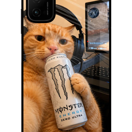 Gamer Cat Energy Poco M3 Pro 5G Glass Case