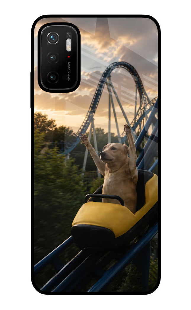 Rollercoaster Dog Poco M3 Pro 5G Glass Case