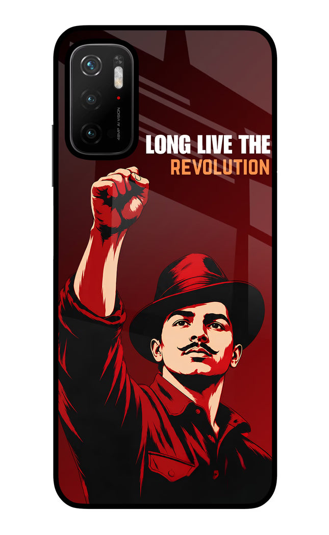 Bhagat Singh Revolution Poco M3 Pro 5G Glass Case
