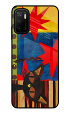 Pop Cat Poco M3 Pro 5G Glass Case Back Cover by Casekaro