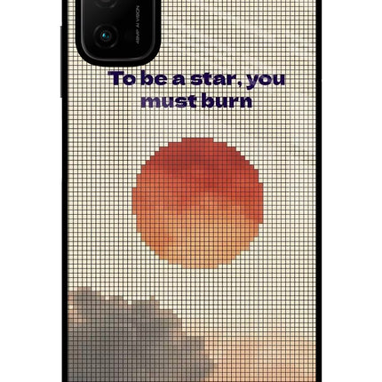 Pixel Sun Poco M3 Pro 5G Glass Case Back Cover by Casekaro